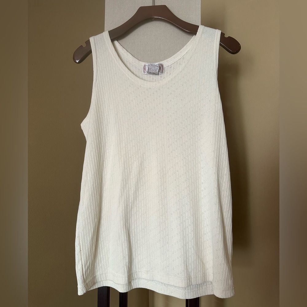 Cream Tank Top